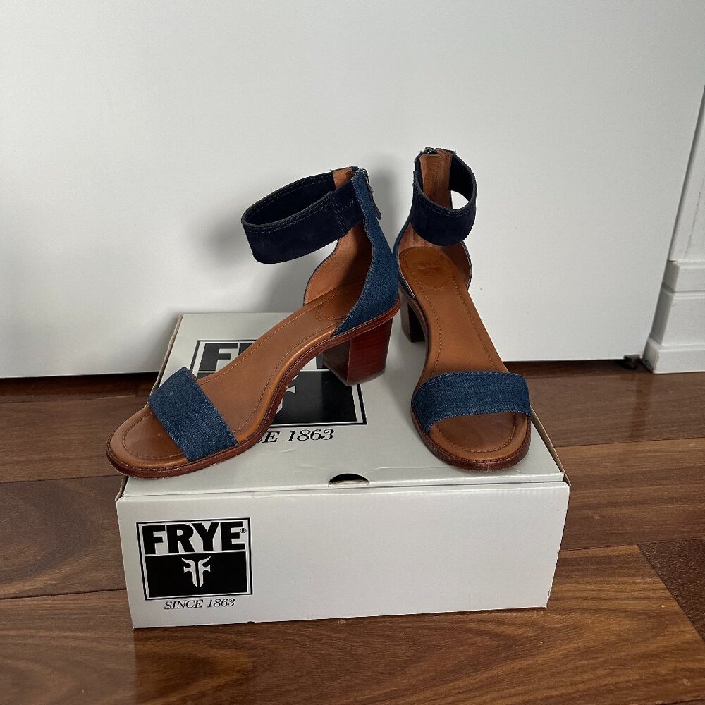 Frye Denim Heels - Size 8